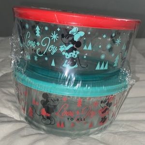 Mickey and Minnie target containers Brand New
